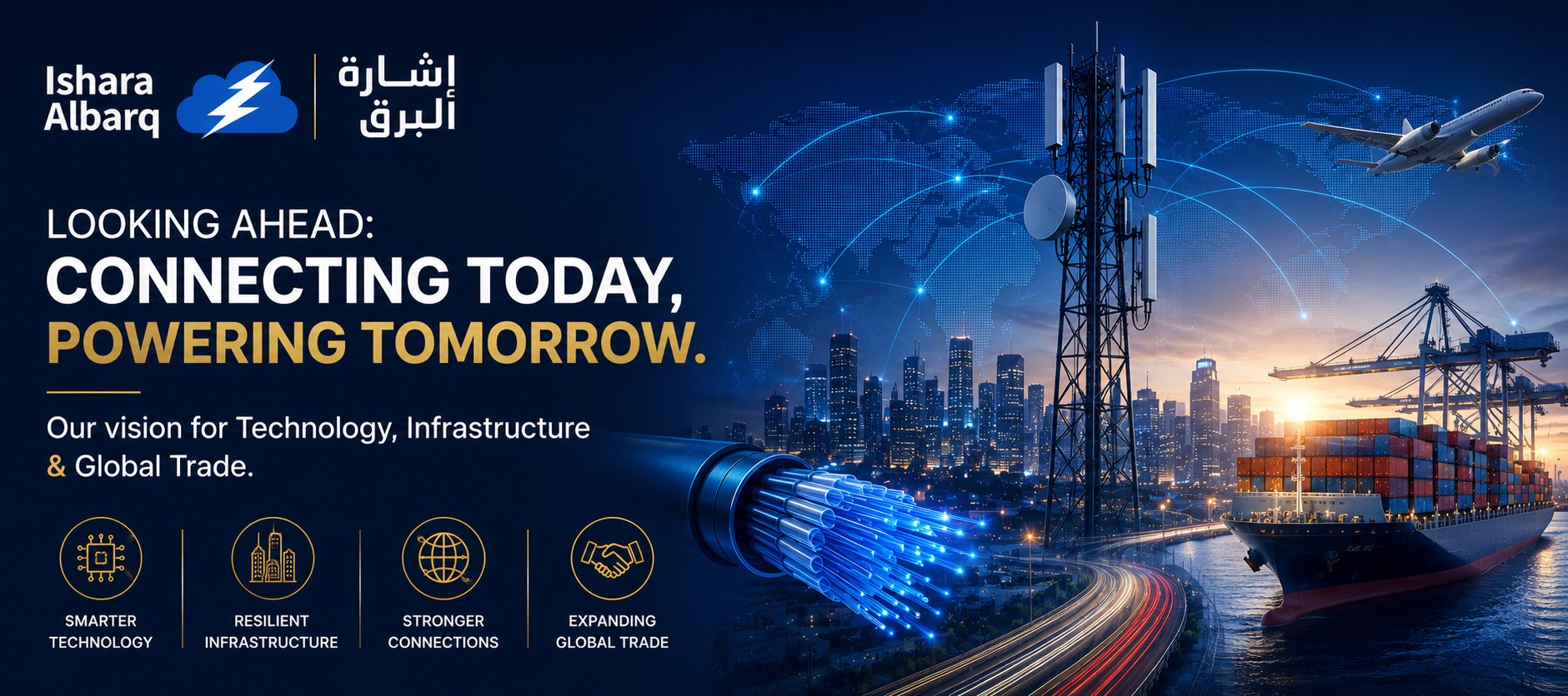 Ishara al barq vision for technology infrastructure and global trade