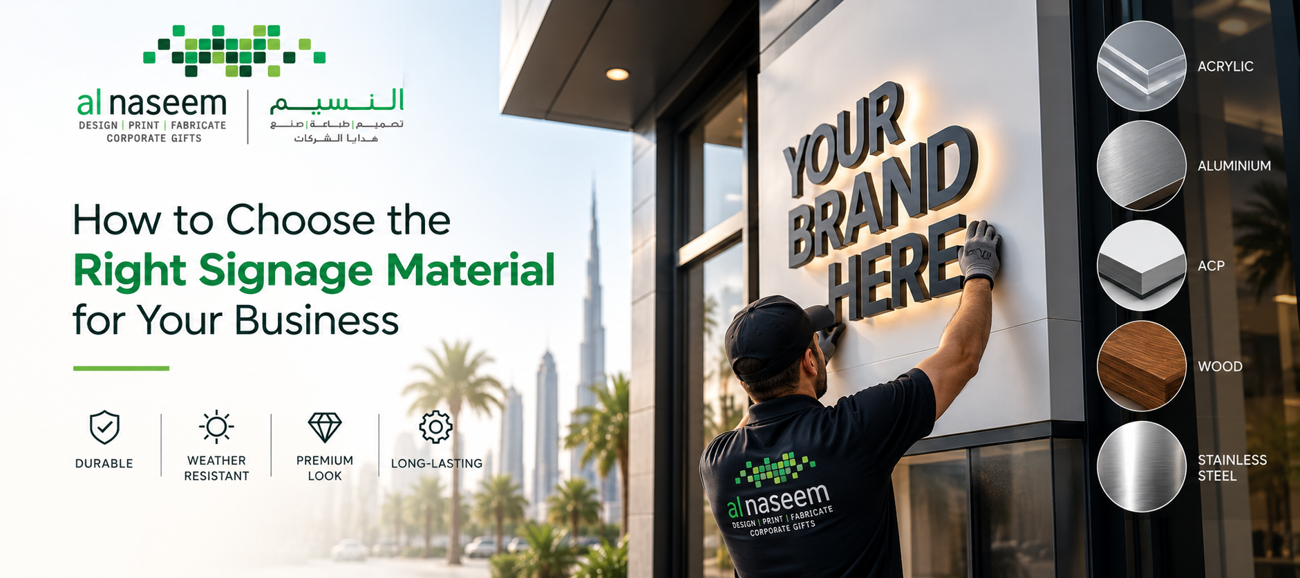 How to Choose the Right Signage Material for Your Business